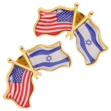 2St Vriendschapsbadge Usa Israël Metalen Speld En Hoed