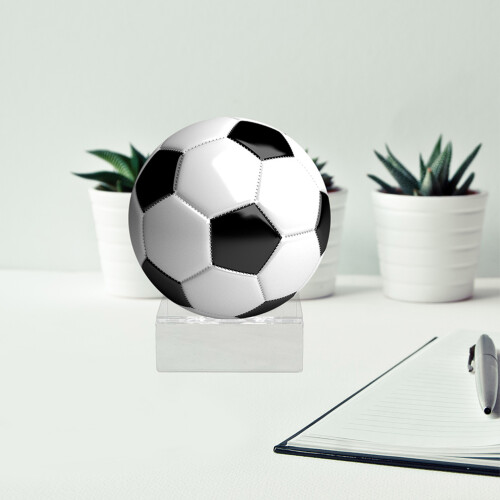 Stand Acrilico Per Palloni Sportivi Trasparente Design 2