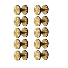 10St Messing Schroef Riemnieten Gouden Siernagels