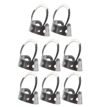 8 Pcs Adjustable Thumb Pick Stainless Steel Hollowed Finger Plectrum
