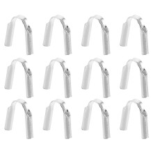 12St Sterk Zilveren Wire Guard Bead End Beschermers Voor Sieraden