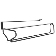 Wall-Mounted Metal Shelves Black 1pack 12.18x3.93x3.54in