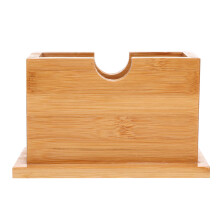 Boîte À Mouchoirs Rectangulaire En Bambou Kaki Pour Rangement Maison