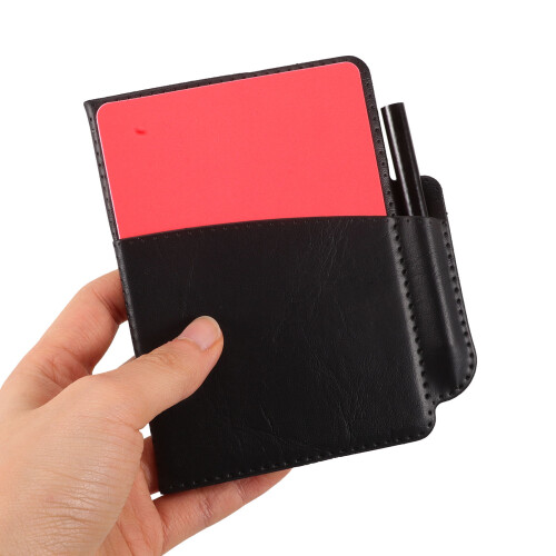 4Set Set Calcio Nero PVC Con Cartellini Avviso Rossi E Gialli 2