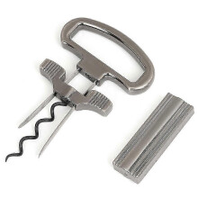 Two Prong Wine Opener Cork Puller Extractor for Old Fragile Vintage Bottles Two Prong Corkscrew Sommelier Waiter Tool