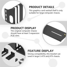 Desktop Video Card Extension Bracket for Card Holder Vertical Stand Case PCI-E GPU Extension Wire Vertical Bra