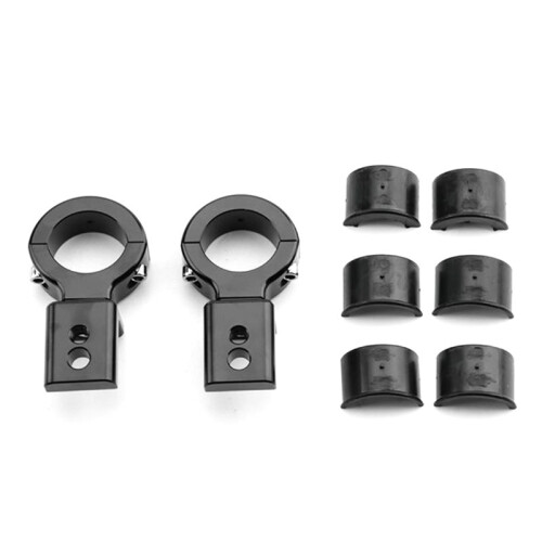 Motorcycle LED Headlight Mount Bracket Adjustable 20mm-32mm Mount Clamp LED Light Bracket Support, 4PCS Black 1