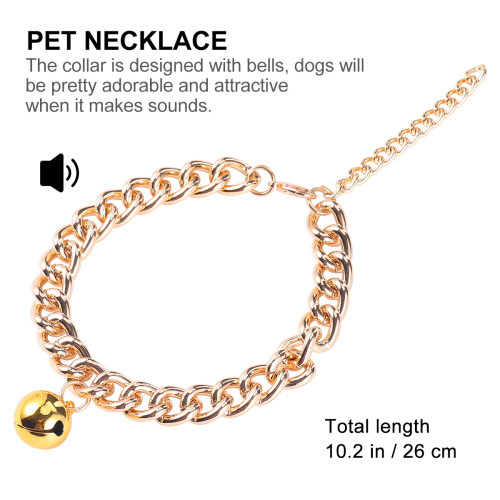1Pc Sturdy Necklace Bell Collar Portable Pet Accessory 1