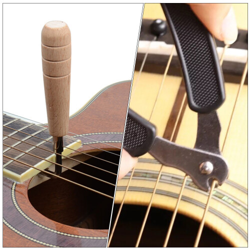 1Set Accessorio Per Chitarra 3-in-1 Avvolgitore Taglierina Pin Puller 2