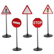 5Pièces Jouets Routière Rouge En ABS Pour Enfantin