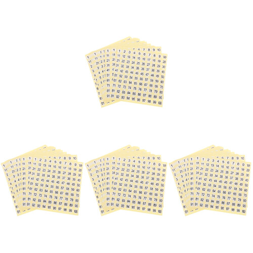 60 Pièces Stickers Numérotés Auto-Adhésifs Pour Rangement Maison