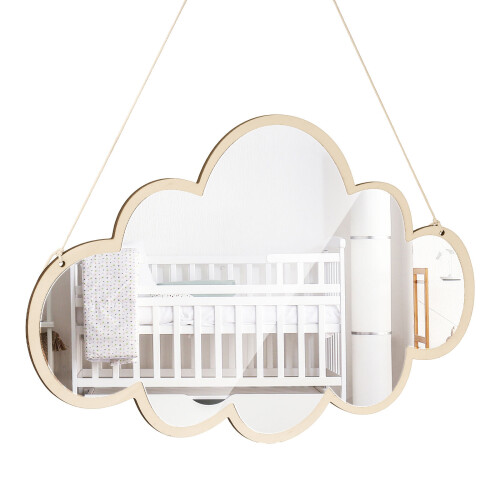 acrylic self adhesive cloud mirror for kids decoration safe