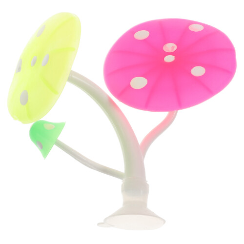 Pink Silicone Betta Fish Leaf Bed Decorative Leaf Hammock
