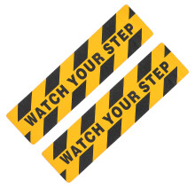2Pcs Anti-Skid Floor Tape Pet Assorted Color Caution Warning Stickers