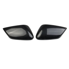 1 Pair Car Carbon Fiber Rearview Mirror Covers Side Wing Mirror Cap for EV6 2021 2022 LHD