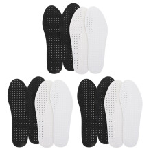 6Pairs White Eva Breathable Insoles Ultra-Thin Cushioning Shoes Mat