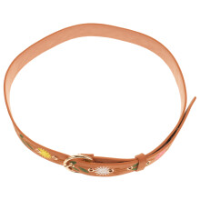 Verstelbare Chocoladekleurige Boho Riem Breed Borduurwerk
