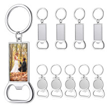 20St Sublimatie Sleutelhanger Blanks - Sublimatie Sleutelhanger Case of Metalen Sublimatie Flesopener voor Warmteoverdracht, Set B
