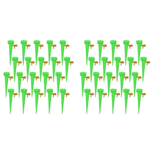 40X Adjustable Dripper Automatic Watering Kit Automatic Drip Irrigation System Kit Plant Watering Device Green