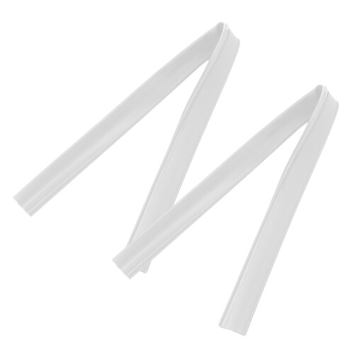 Soundproof Door Bottom Seal Strips White Pvc 2pcs