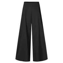 Palazzo Pants for Women Slacks Wide Leg High Waisted Business Casual Work Trousers with Pockets Black XXL