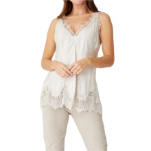 Silk Lace Trim Camisole Tops for Women Satin Layering Tops Lace Patchwork Camis Tank White S