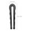Black Adjustable Spanner Wrench with Chrome Vanadium Steel Handle 2