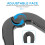 Black Adjustable Spanner Wrench with Chrome Vanadium Steel Handle 4