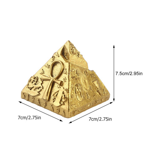 1Pièces Pyramide Miniature Résine Décoration Bureau Maison 1