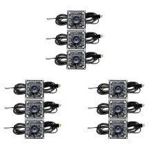 Modulo Telecamera 100 Gradi 9 Pezzi 1MP OV9732 1280x720 Driver USB Gratuito Messa A Fuoco Manuale, con Cavo da 3 Metri per WinXP/7/8/10