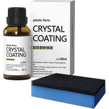 (combination of two) Plastic Parts Crystal Coating, Easy To Use Car Refresher, Great Gloss Protection