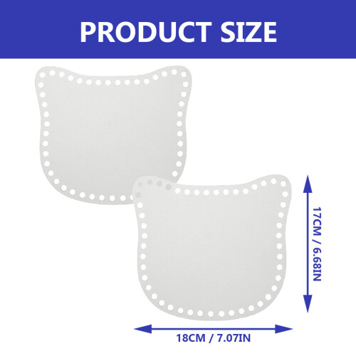 2Pièces Base De Sac Transparent Pour DIY Durable Solide 1