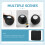 Wireless Speaker Cover Dust Design 1set 3