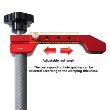 Bench Dog Clamp 19mm Dog Hole Clamp Adjustable Aluminum Alloy Quick Acting Dog Clamp for Woodworking Clamps 19mm