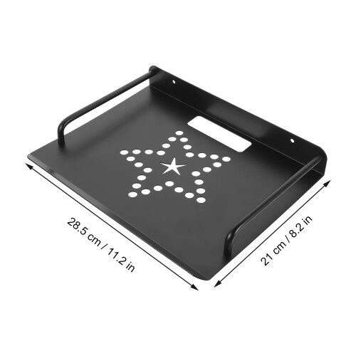 a muro in metallo per proiettore e router 1