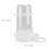 2Pcs White Plastic Poultry Drinking Fountain Automatic Bird Feeder 2
