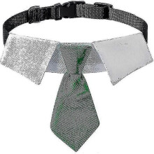 (M,Green)Dog Collar, Pet Collar, Dog Wedding Tuxedo Neck Tie Cotton Dog Neck Tie With Adjustable Buckle Wedding Formal Dog Collars - Pjun