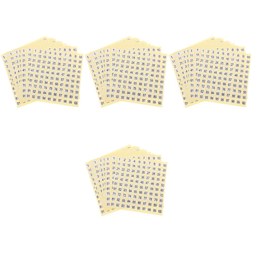 60 Pièces Stickers Numérotés Auto-Adhésifs Pour Rangement Maison 1