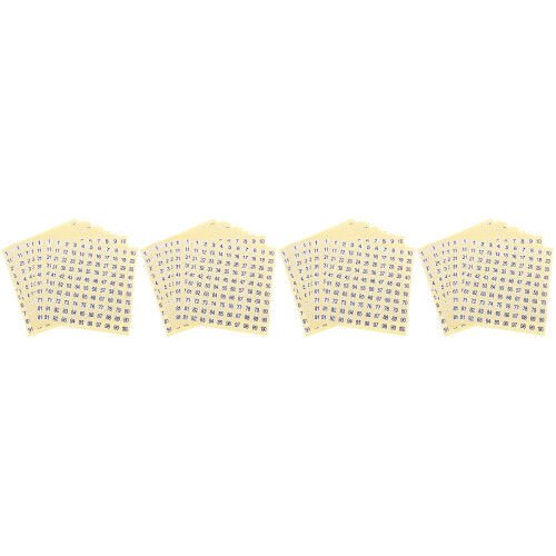 60 Pièces Stickers Numérotés Auto-Adhésifs Pour Rangement Maison 2