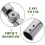 Silver Metal Corner Connector for Curtain Rods Adjustable Elbow 5