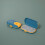 (Blue) Portable Travel Pill box Plastic Storage Container Moistureproof Pill Cutter Organizer Large Capacity Pillboxes 1