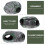 2Pcs Grey Resin Fish Cave Decorative Aquarium & Lizard Tank Accessory 2