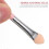 Cosmetics Eye Shadow Brush Pink Plastic Handle for Women 6