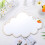 acrylic self adhesive cloud mirror for kids decoration safe 3