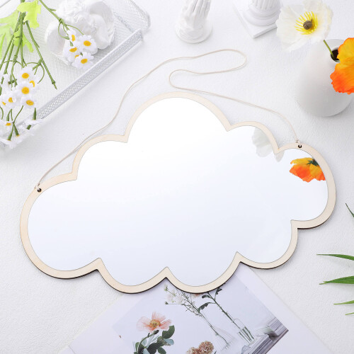 acrylic self adhesive cloud mirror for kids decoration safe 2