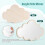 acrylic self adhesive cloud mirror for kids decoration safe 5