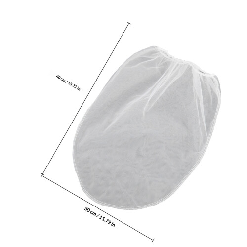 5Pcs Fine Mesh Paint Strainer Bags White Polyester Filter Pouches 1