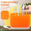 Orange Plastic Spoon and Chopstick Holder with Draining Feature 3