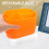 Orange Plastic Spoon and Chopstick Holder with Draining Feature 8