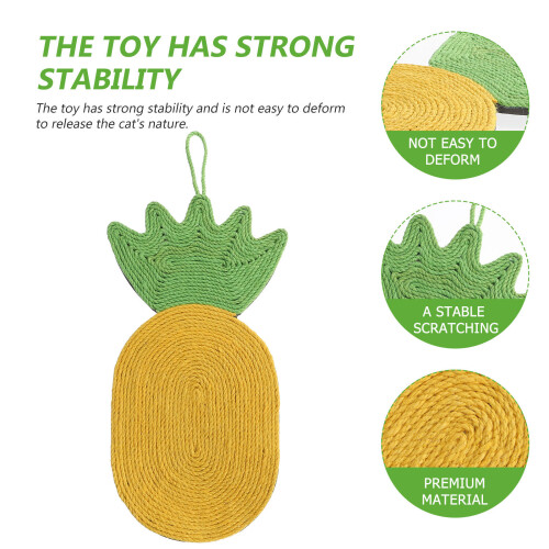 Yellow Eva Cat Scratching Toy Durable Stable Pet Scratch Mat 2